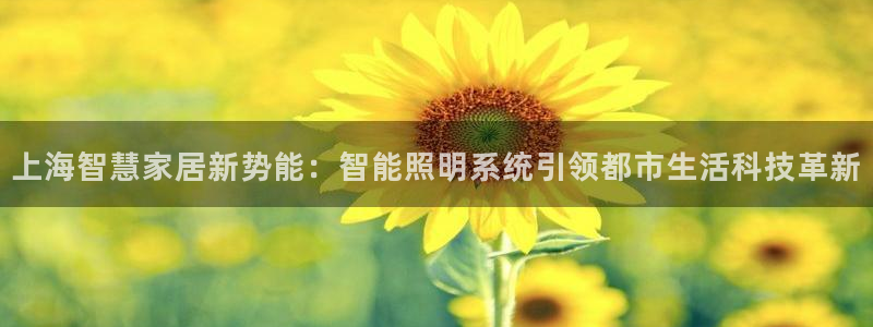 上海智慧家居新势能:智能照明系统引领都市