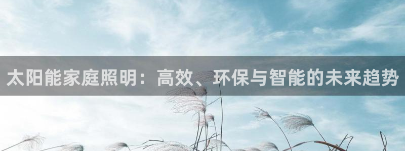 太阳能家庭照明:高效、环保与智能的未来趋